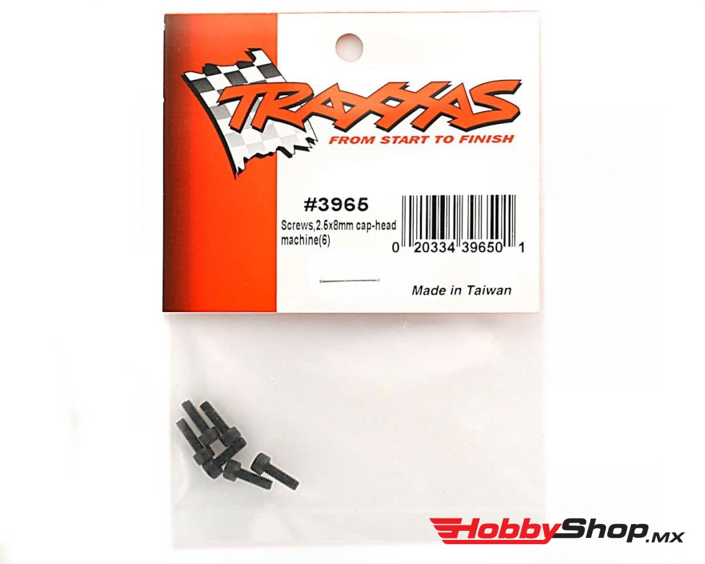 Traxxas - Tornillos 2.5X8Mm Cap-Head Machine (6 Piezas) En Existencia