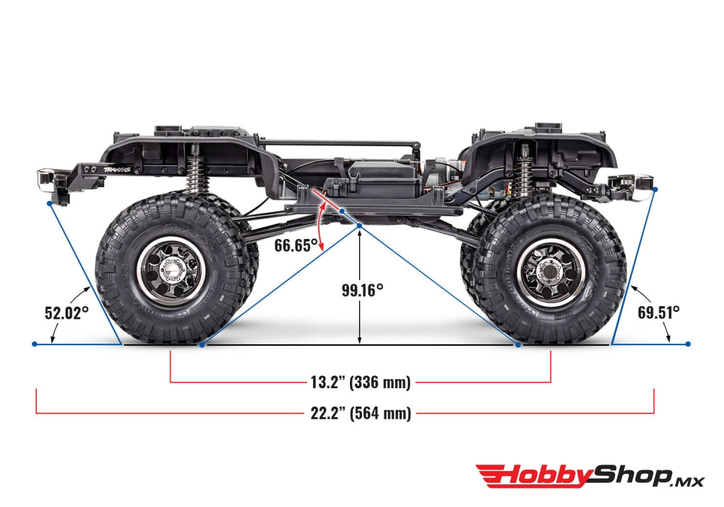 Traxxas - Trx-4 1/10 High Trail Edition Rc Crawler W/79 Chevrolet K10 Truck Body (Red) W/Tqi 2.4Ghz