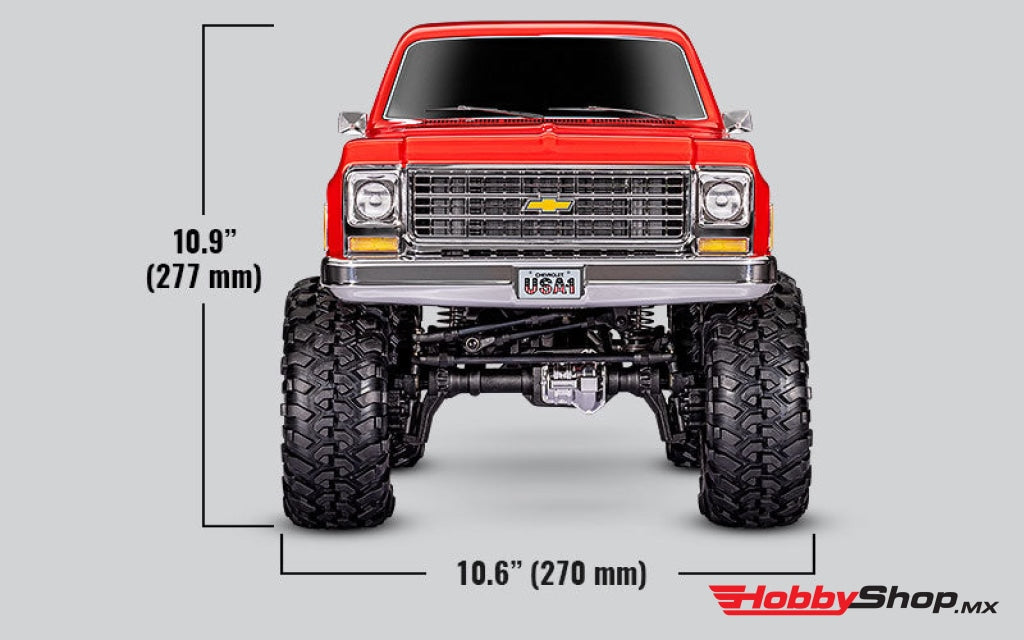 Traxxas - Trx-4 1/10 High Trail Edition Rc Crawler W/79 Chevrolet K10 Truck Body (Red) W/Tqi 2.4Ghz
