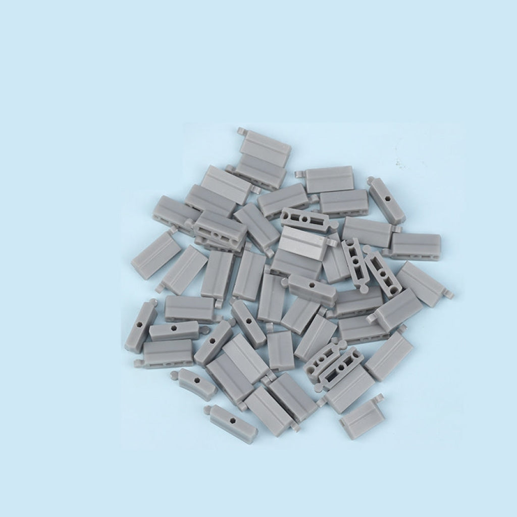 Turbo Racing - 1:76 Rc Car Piezas De Repuesto Guardrail Grey (50 Piezas) En Existencia