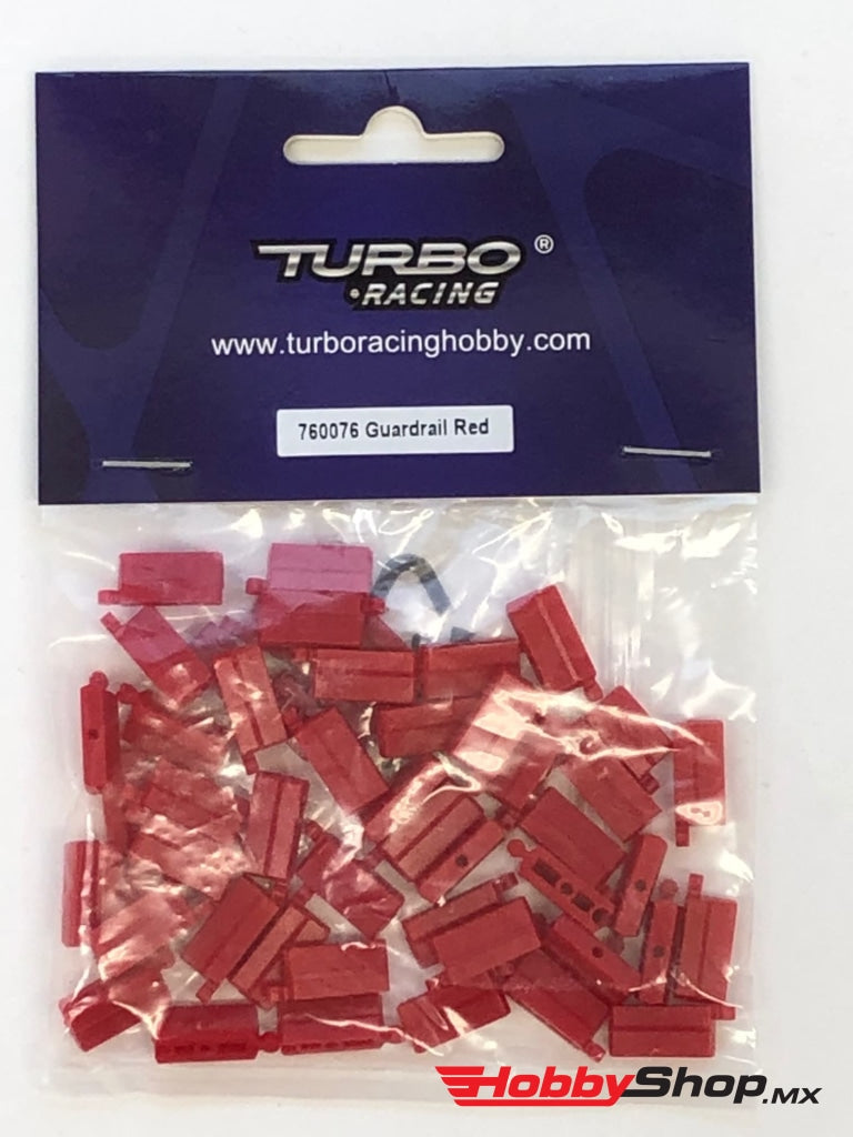 Turbo Racing - 1:76 Rc Car Piezas De Repuesto Guardrail Red (50 Piezas) En Existencia