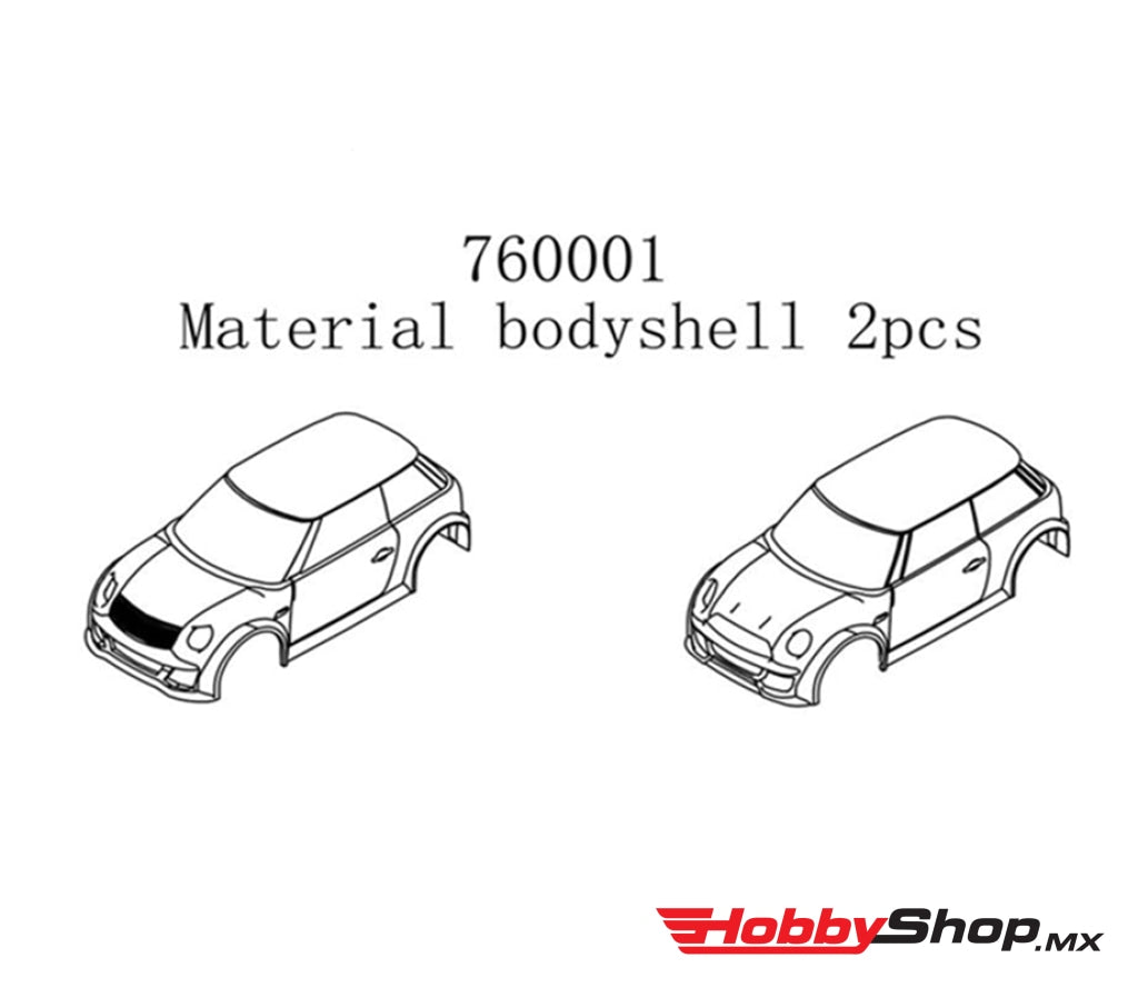 Turbo Racing - Carcasa De Carrocería Coche Rc 1:76 En Existencia