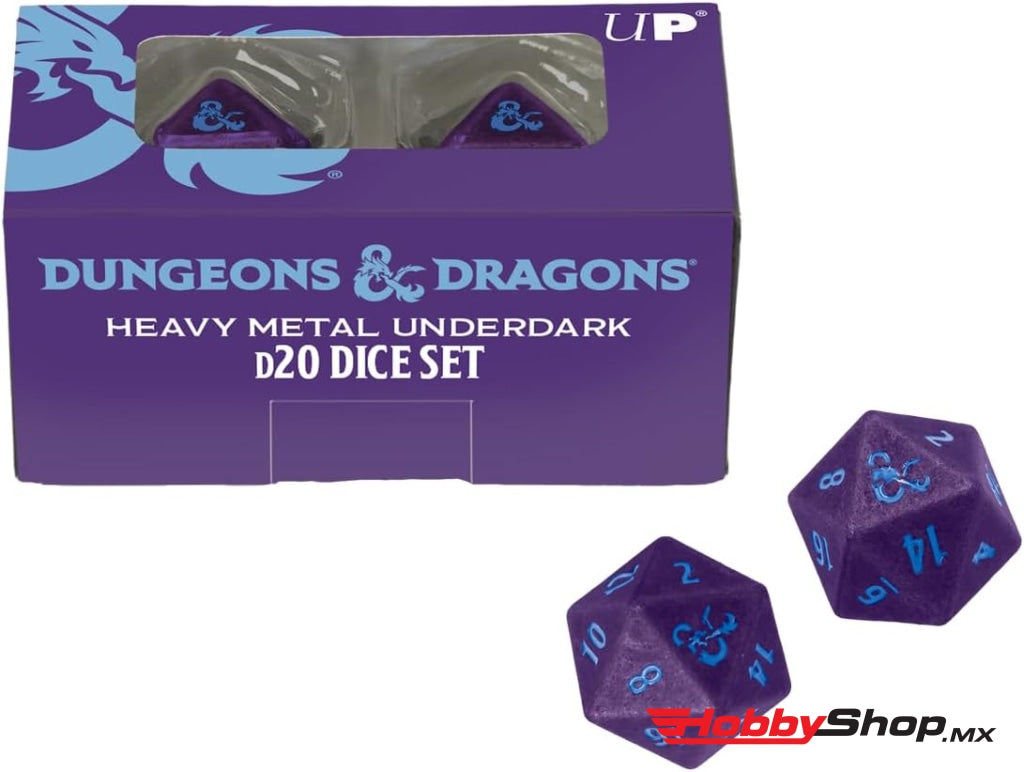 Ultra Pro - Dungeons & Dragons Heavy Metal Underdark: D20 Dice Set En Existencia