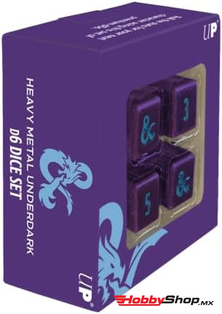 Ultra Pro - Dungeons & Dragons Heavy Metal Underdark: D6 Dice Set En Existencia