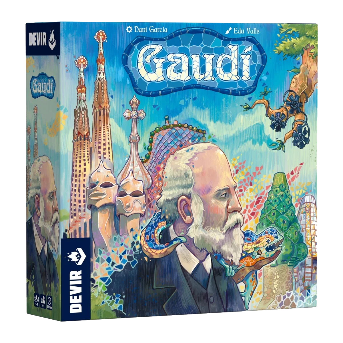 Gaudí Devir multilenguaje, portada de la caja