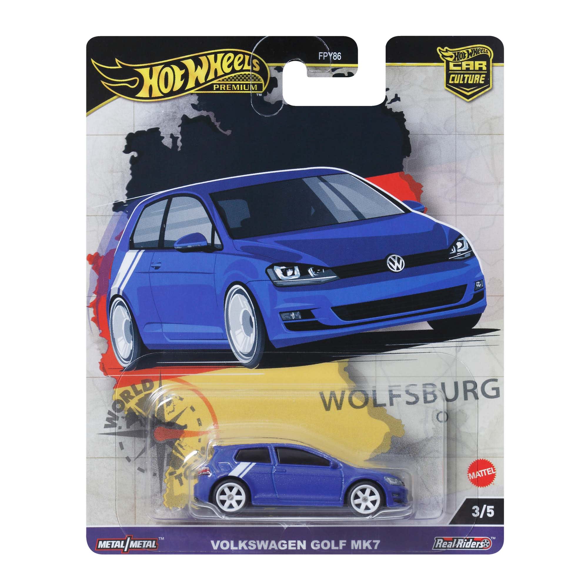 Mattel - Hot Wheels Car Culture Circuit Legends Volkswagen Golf MK7