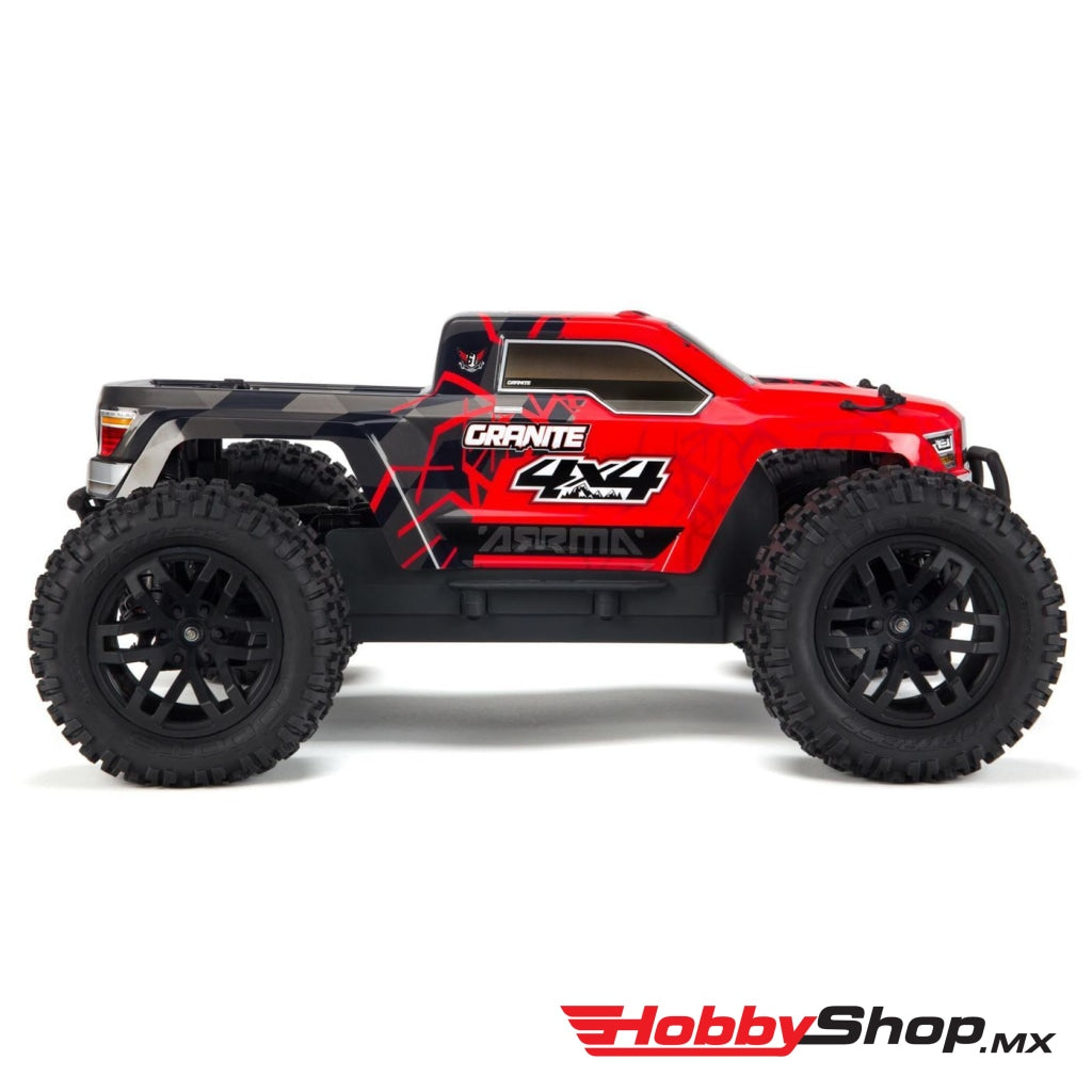 Arrma - 1/10 Granite Mega 550 Brushed 4Wd Monster Truck Rtr Red/black En Existencia