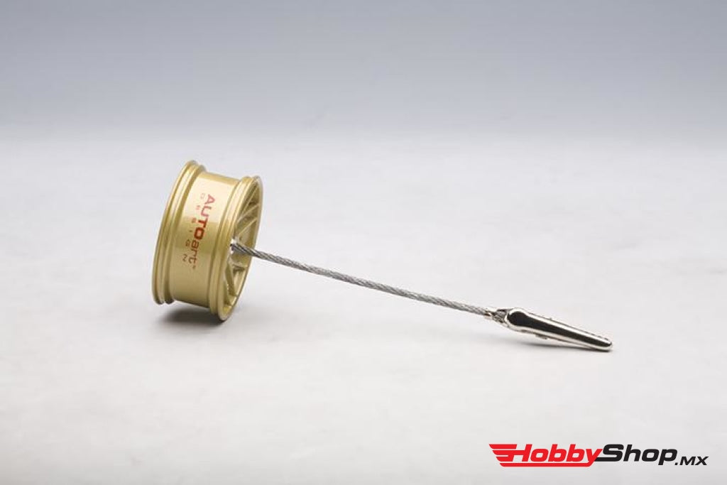 Autoart - 1:12 Racing Wheel Memo Clipping Stand Gold En Existencia