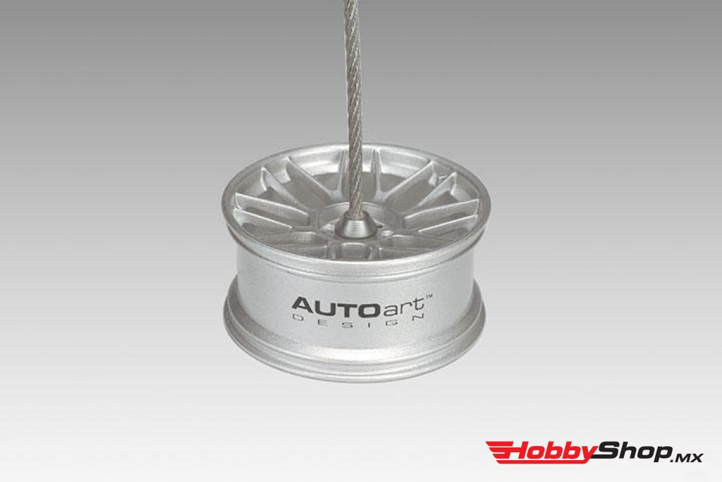Autoart - 1:12 Racing Wheel Memo Clipping Stand Silver En Existencia