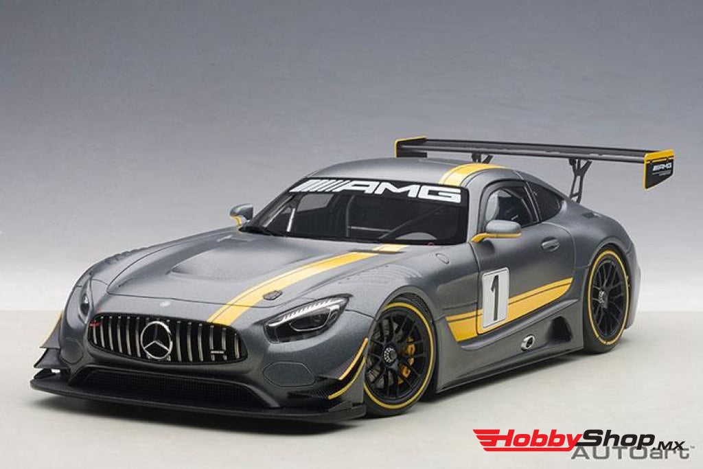 Autoart - Mercedes-Amg Gt3 Presentation Car Grey En Existencia