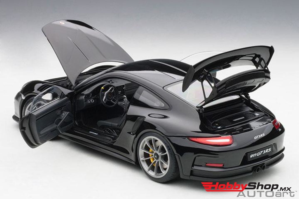 Autoart - Porsche 911(991) Gt3 Rs Gloss Black-Silver Wheels En Existencia