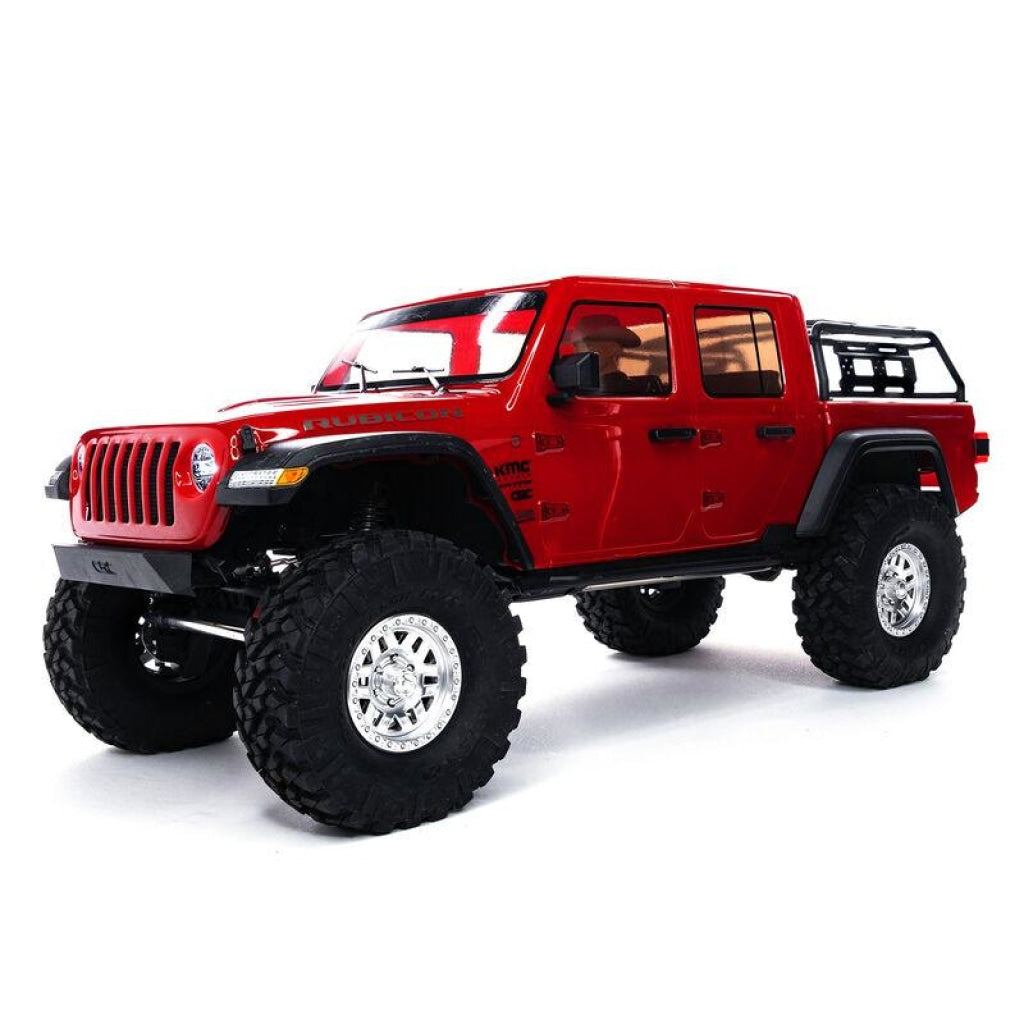 Axial - 1/10 Scx10 Iii Jeep Jt Gladiator Rock Crawler With Portals Rtr Red En Existencia