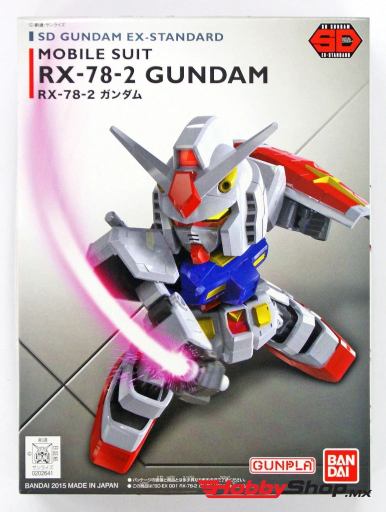 Bandai - #001 Rx-78-2 Gundam Sd Ex-Standard Model Kit En Existencia
