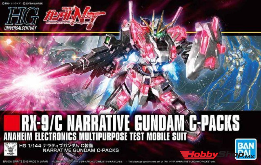 Bandai - #222 Narrative Gundam C-Packs Nt Hguc 1/144 En Existencia