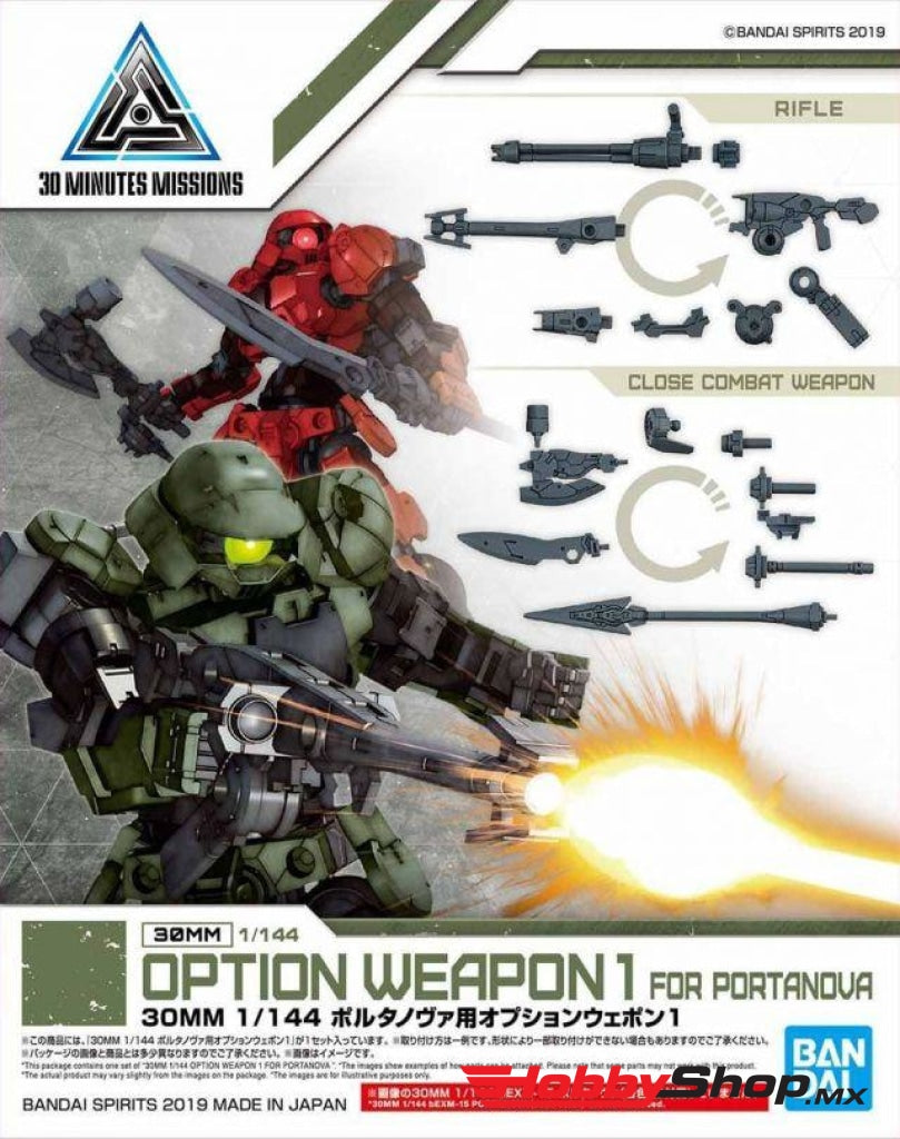 Bandai - 30Mm 1/144 Option Weapon 1 For Portanova Sobrepedido