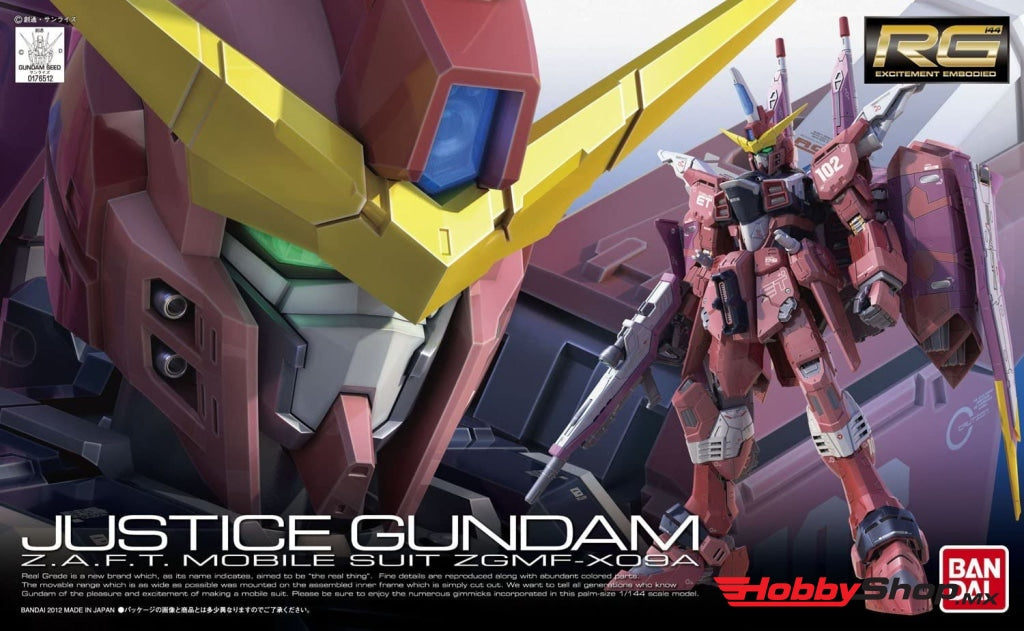 Bandai - #9 Justice Gundam Seed Rg En Existencia