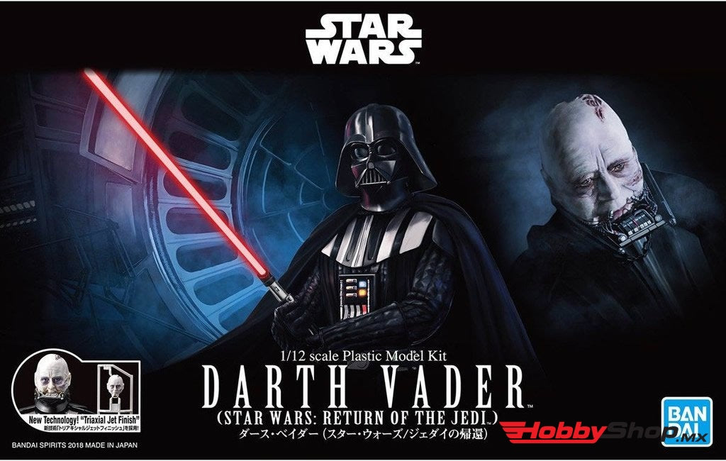 Bandai - Darth Vader (Return Of The Jedi Ver.) 1/12 Model Kit From Star Wars En Existencia