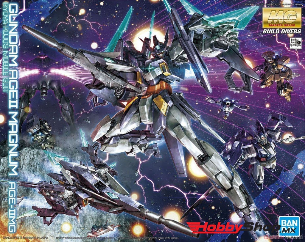 Bandai - Gundam Age Ii Magnum Mg 1/100 Model Kit From Age En Existencia