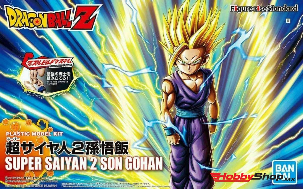 Bandai - Super Saiyan 2 Son Gohan Model Kit From Dragon Ball Z Spirits Figure-Rise Standard En