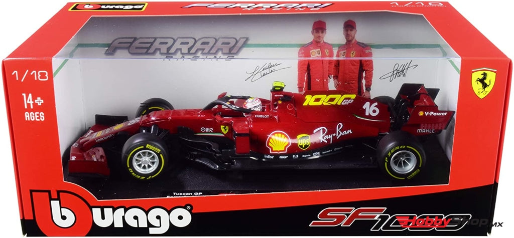 Bburago - C. Leclerc Ferrari Sf1000 #16 1000Th Gp Toscana F1 2020 Escala 1:18 En Existencia