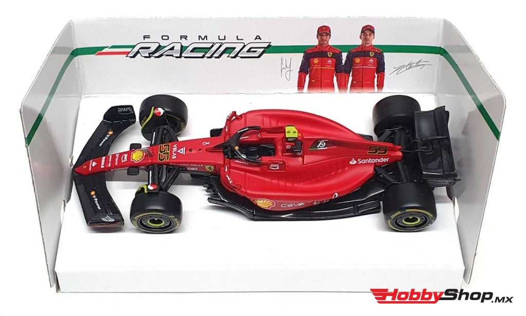 Bburago - Carlos Sainz Jr. Ferrari F1-75 #55 F1 2022 Escala 1:43 En Existencia