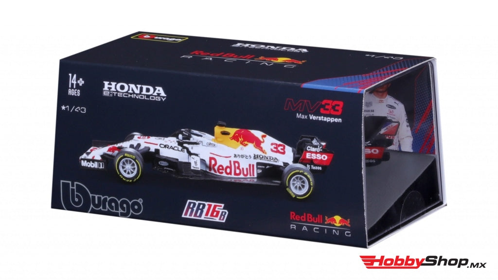 Bburago - Max Verstappen Red Bull Racing Rb16B #33 Escala 1:43 En Existencia