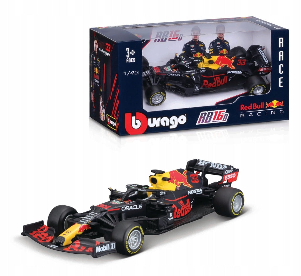 Bburago - Max Verstappen Red Bull Rb16B #33 F1 2021 Escala 1:43 En Existencia