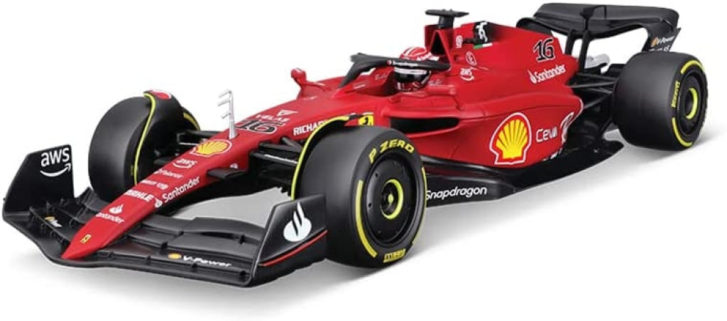 Bburago - Racing 2022 Ferrari Season Car #16 C. Leclerc Escala 1:18 En Existencia