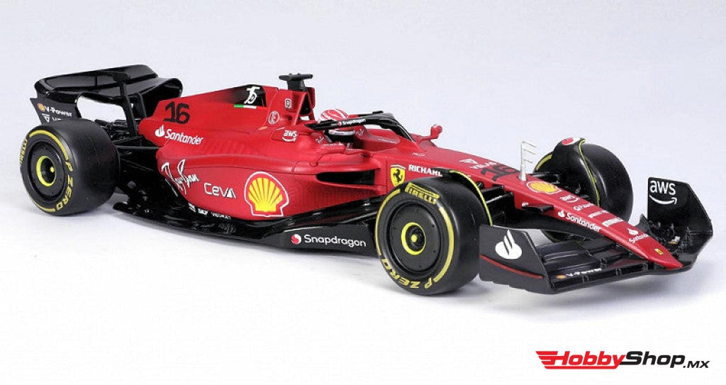 Bburago - Racing 2022 Ferrari Season Car #16 C. Leclerc Escala 1:18 En Existencia