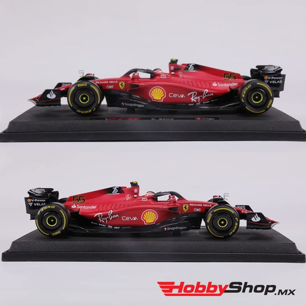 Bburago - Racing 2022 Ferrari Season Car #55 C. Sainz Escala 1:18 En Existencia