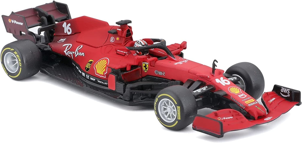 Bburago - Racing Ferrari 2021 #16 C. Leclerc Escala 1:43 En Existencia