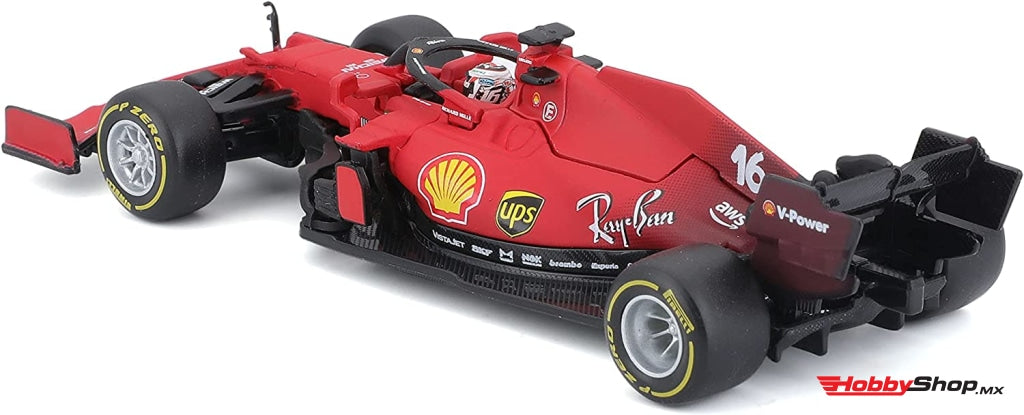 Bburago - Racing Ferrari 2021 #16 C. Leclerc Escala 1:43 En Existencia