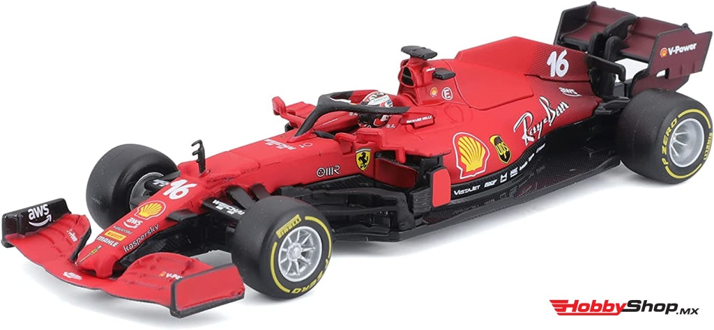 Bburago - Racing Ferrari 2021 #16 C. Leclerc Escala 1:43 En Existencia
