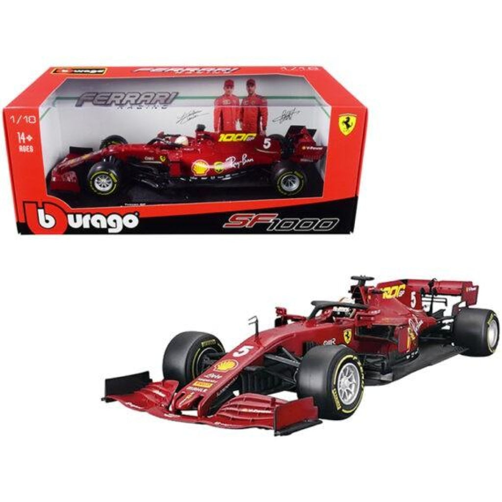 Bburago - S. Vettel Ferrari Sf1000 #5 1000Th Gp Toscana F1 2020 Escala 1:18 En Existencia