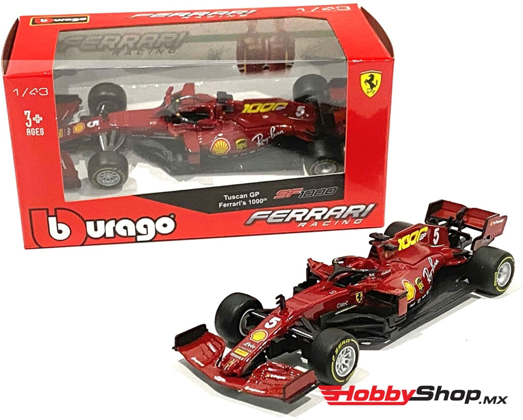 Bburago - S. Vettel Ferrari Sf1000 #5 1000Th Gp Toscana F1 2020 Escala 1:43 En Existencia