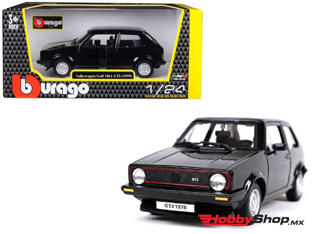 Bburago - Volkswagen Caribe Vw Golf Mk1 Gti 1979 Negro Escala 1:24 En Existencia