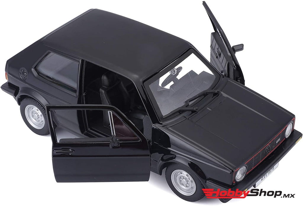 Bburago - Volkswagen Caribe Vw Golf Mk1 Gti 1979 Negro Escala 1:24 En Existencia