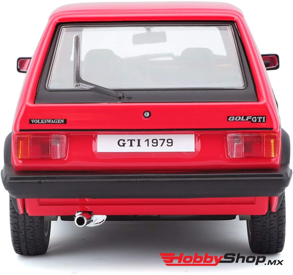 Bburago - Volkswagen Vw Golf Mk1 Gti 1979 Rojo Escala 1:24 En Existencia