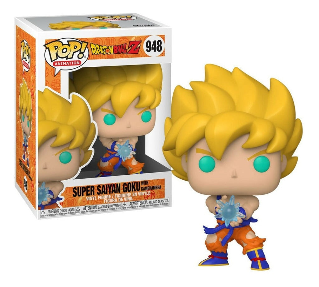 Funko Pop Animation: Dragon Ball Z S9 - Super Saiyan Goku Kamekameha #948 En Existencia
