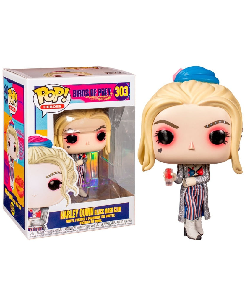 Funko Pop Heroes: Birds Of Prey - Harley Quinn (Black Mask Club) #303 En Existencia