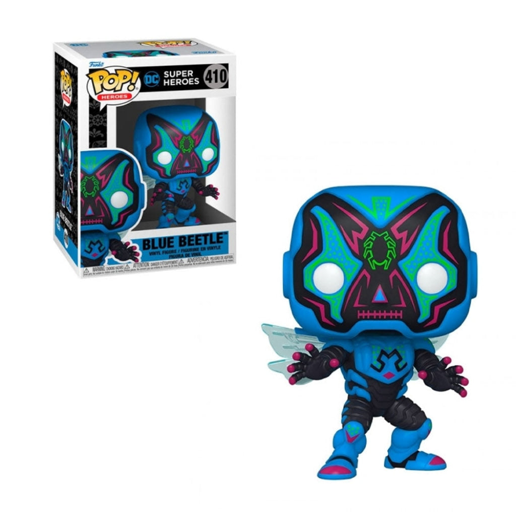 Funko Pop Heroes: Dc Comics - Blue Beetle Dia De Muertos #410 En Existencia