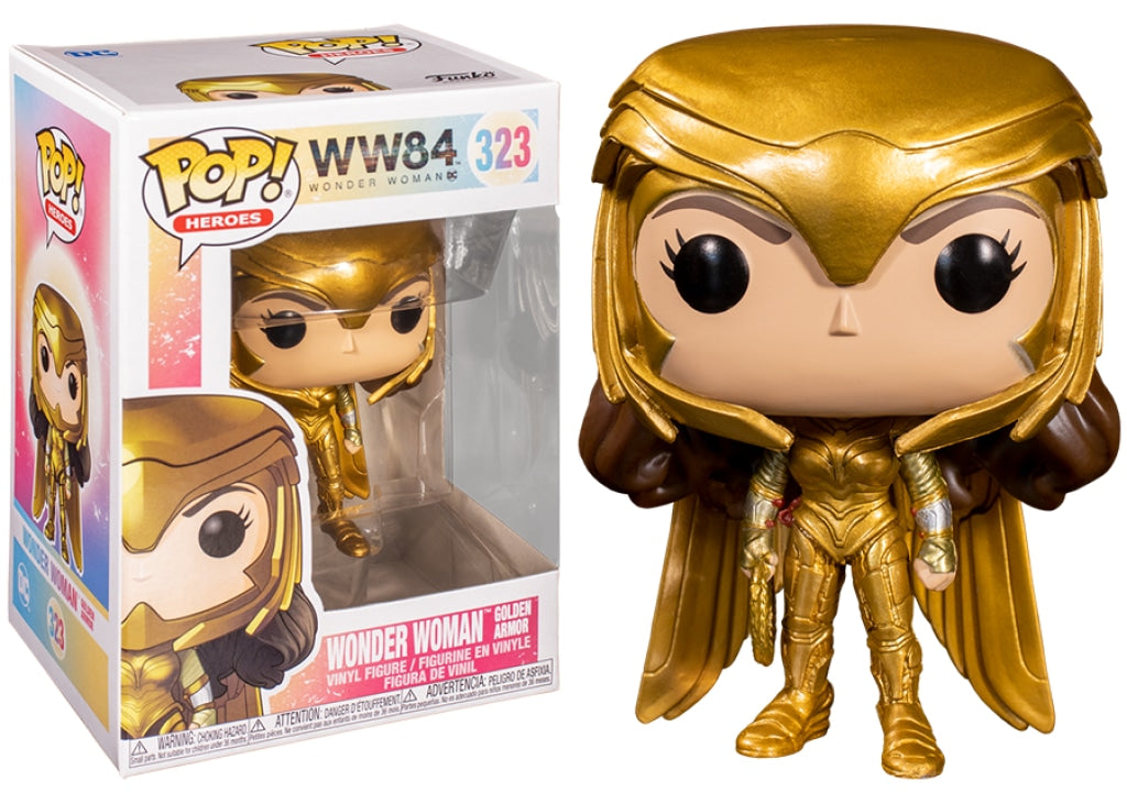 Funko Pop Heroes: Ww 1984 - Wonder Woman Golden Armor #323 En Existencia