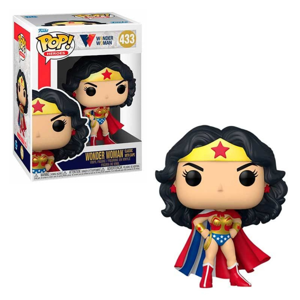 Funko Pop Heroes: Ww 80Th - Wonder Woman Classic Con Capa #433 En Existencia