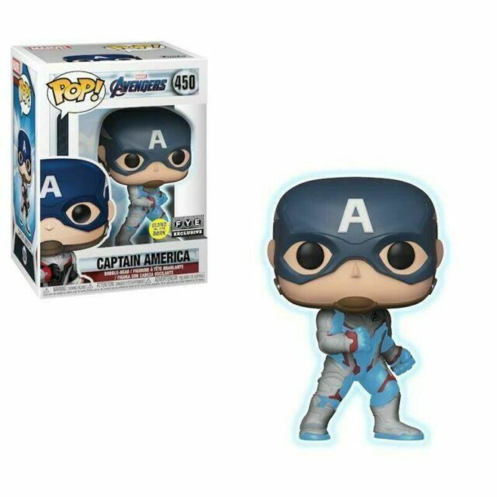 Funko Pop Marvel: Avengers Endgame - Captain America (Ts) (Glow In The Dark) #450 En Existencia