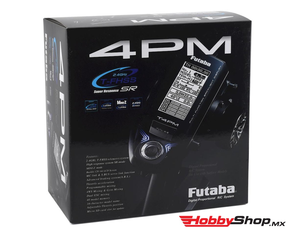 Futaba - 4Pm 2.4Ghz 4-Channel T-Fhss Radio System W/ R334Sbs Receiver En Existencia