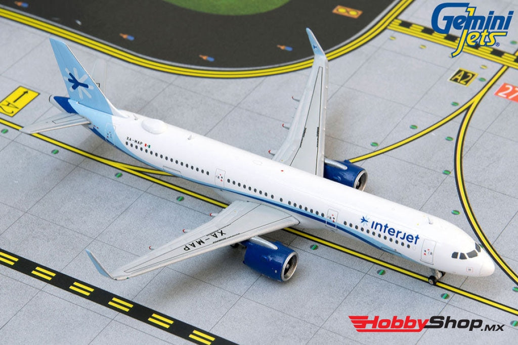 Geminijets - Interjet Airbus A321Neo Xa-Map Escala 1/400 En Existencia