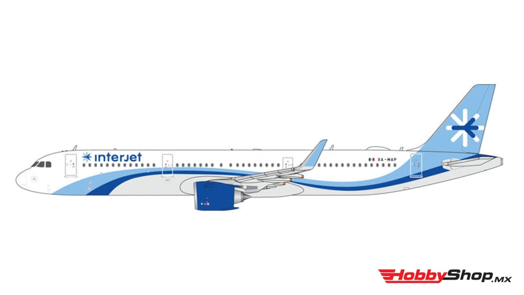 Geminijets - Interjet Airbus A321Neo Xa-Map Escala 1/400 En Existencia