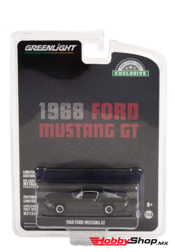 Greenlight - 1968 Ford Mustang Gt Fastback Highland Green (Hobby Exclusive) Escala 1:64 En