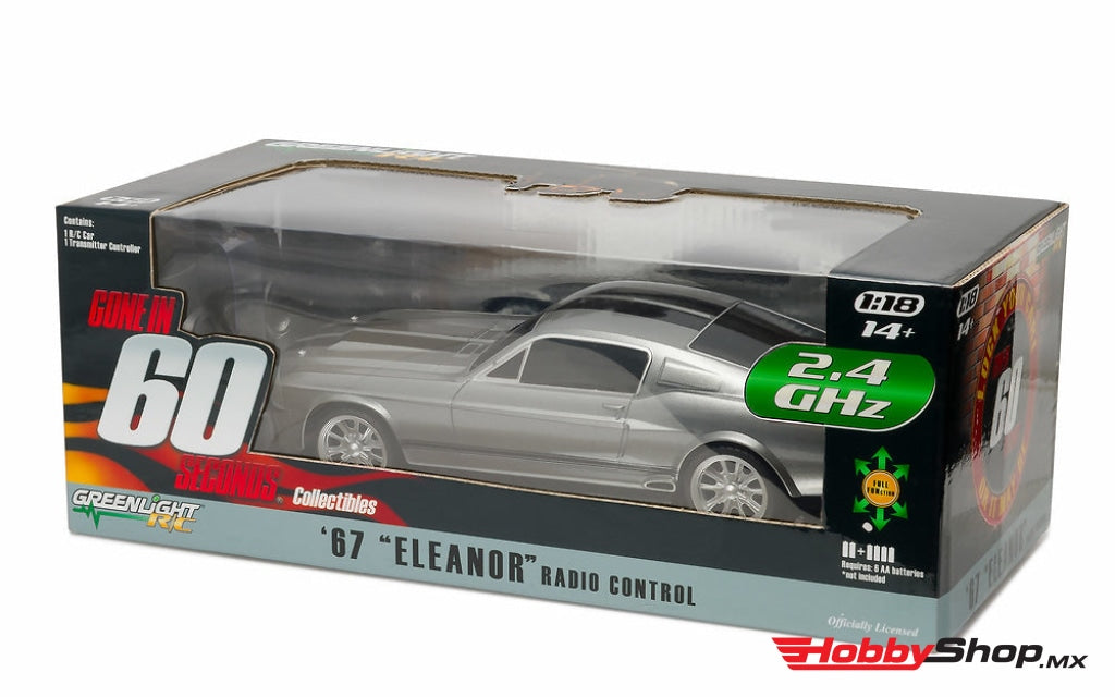 Greenlight - Gone In Sixty Seconds 1967 Ford Mustang Eleanor Remote Control Escala 1:18 En