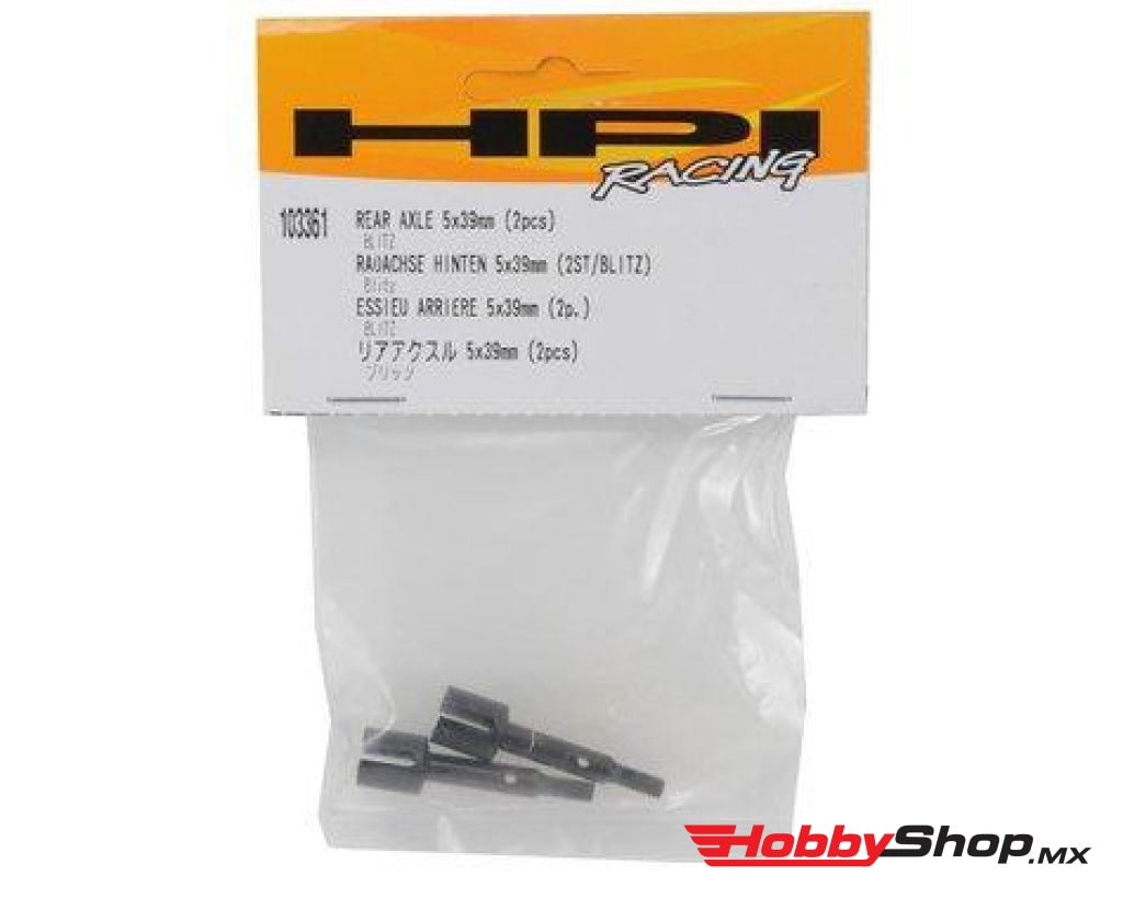 Hpi Racing - Rear Axle 5X39Mm Blitz (2Pcs) En Existencia